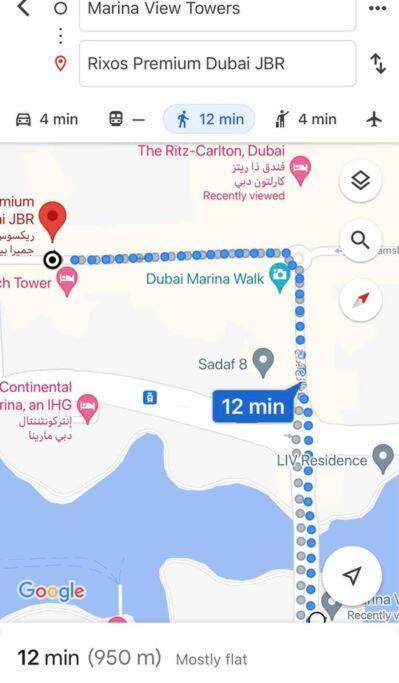 Panoramic Sea Views Studio Apartment - Marina Dubai Exterior foto